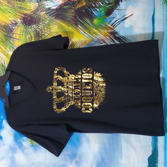Next Level apparel Black and Gold short sleeves Tshirt size M - Picture 1 of 4